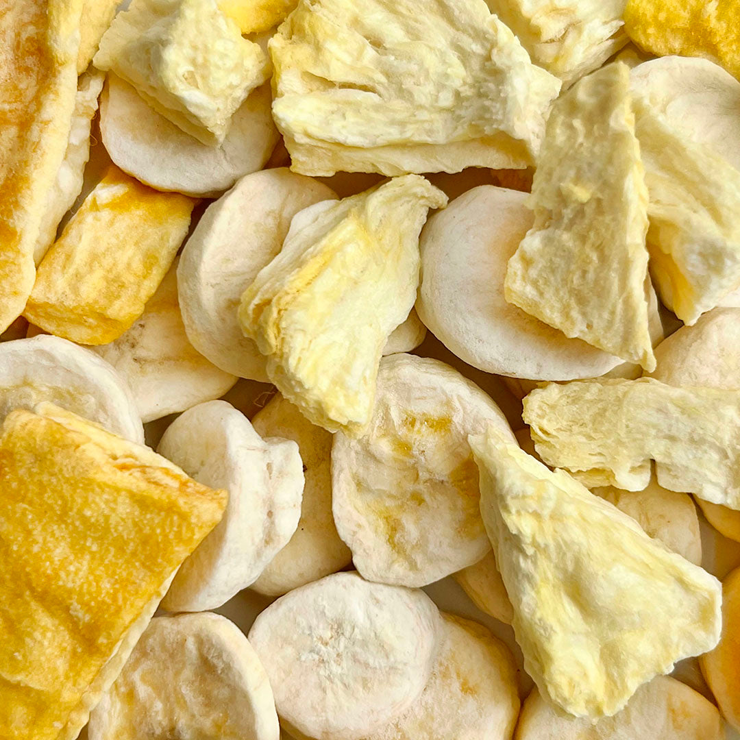 Freeze-dried Organic Bananas, Mangos and Pineapple in Bulk