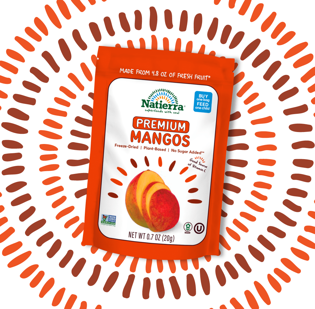 Natierra premium Freeze-Dried Mangos bag