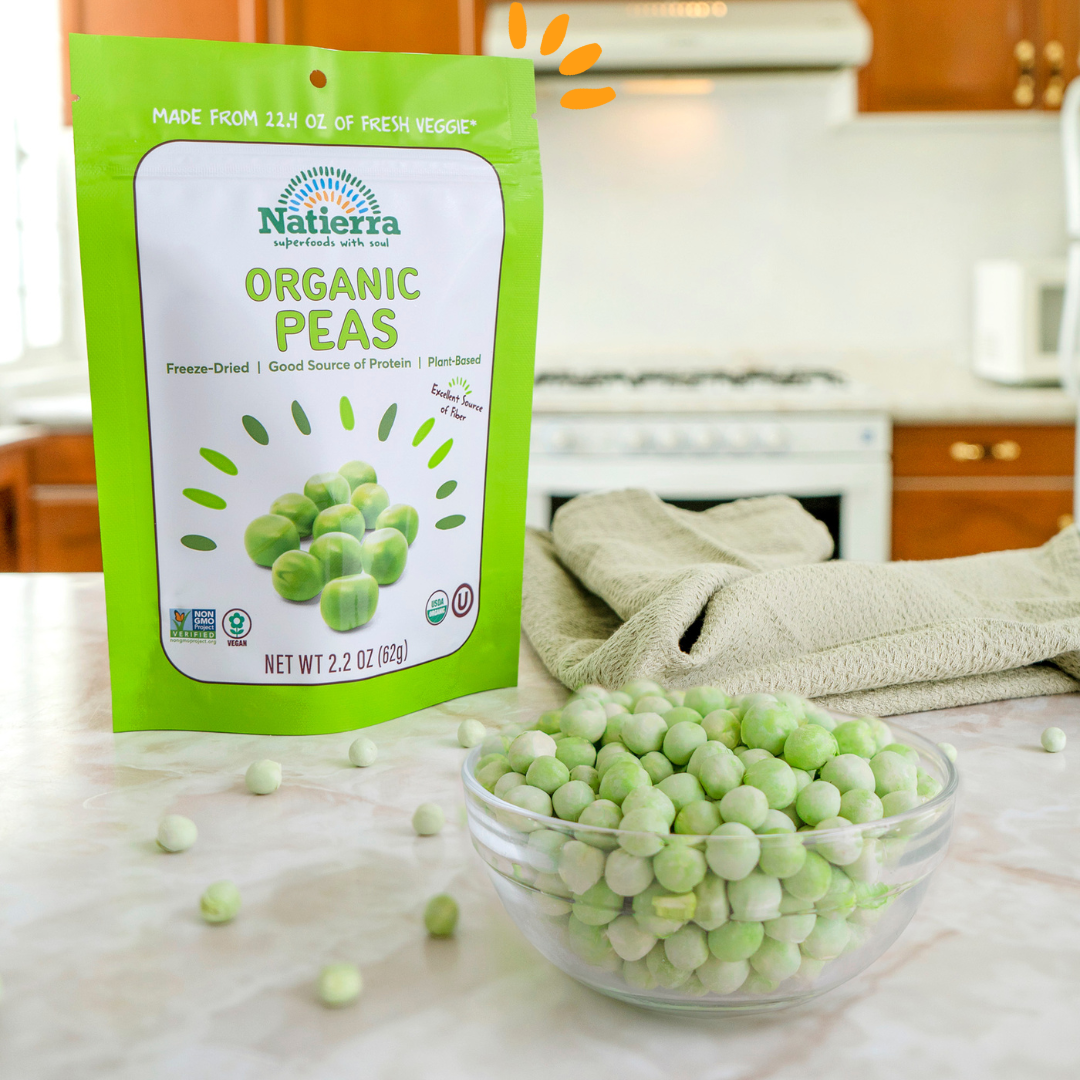 Freeze-Dried Organic PeasFreeze-Dried Peas from Natierra at Qali Kay