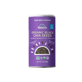 Natierra Organic Black Chia Seeds 7 oz shaker thumbnail