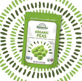 Natierra Organic Freeze-Dried Peas 2.2 oz thumbnail