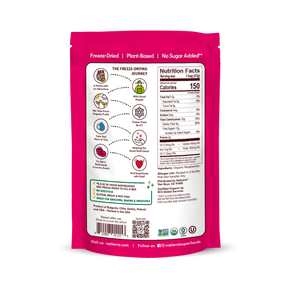 Natierra Organic Freeze-Dried Raspberries Nutrition facts, journey and main product claims thumbnail